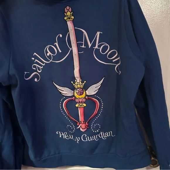 Sailor Moon Women's Navy Hoodie - Picture 4 of 7
